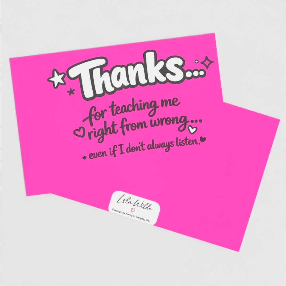 Teenage Truths Note Card | Thanks