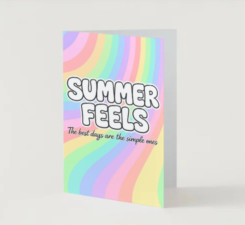 SUMMER FEELS CARD / Summer feels.. the best days are the simple ones