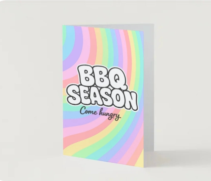 SUMMER FEELS CARD / BBQ Season... come hungry