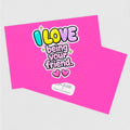 Little Love Note Card | I Love Being Your Friend | Friendship Card