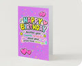 HAPPY BIRTHDAY. Another year towards caring less about what people think.                  Birthday card collection.           By Lola Wilde Studio.