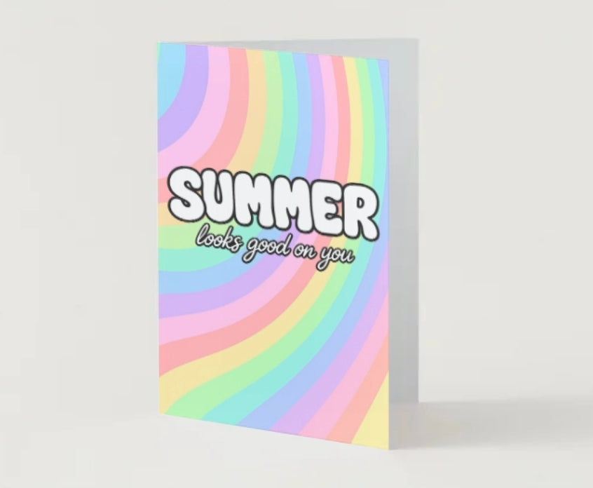 SUMMER FEELS CARD / Summer looks good on you