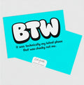 Teenage Truths Note Card | it was technically my lutheal phase that was cheeky not me