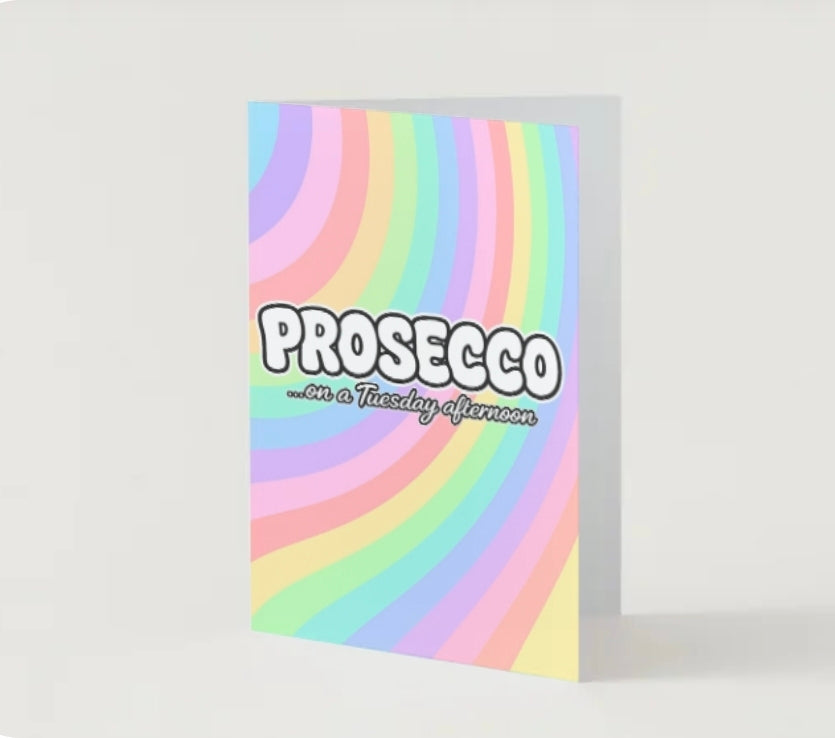 SUMMER FEELS CARD / Prosecco on a Tuesday afternoon