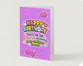 HAPPY BIRTHDAY. Youre not old youre just becoming more costly to insure.                                  Birthday card collection.           By Lola Wilde Studio.