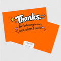Teenage Truths Note Card | Thanks